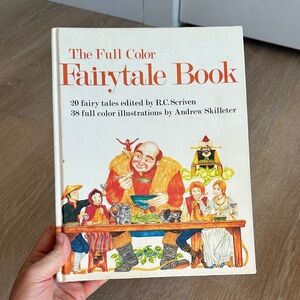 Vintage Full Color Fairytale Book 20 Stories Illustrated Italy HC